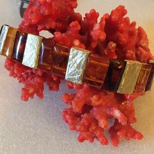 Vintage 925 Poland amber bracelet